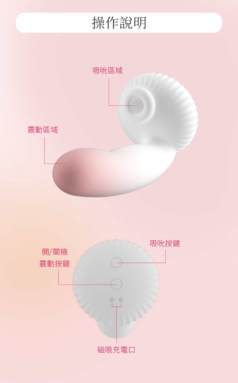 雲之珊｜吸吮、震動加熱按摩棒